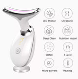 Face and Neck Massager Tool for Skin Tightening, Wrinkle Remover, Double Chin Reducer, Anti-Aging, Portable Rechargeable Beauty Device