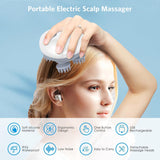 Electric Head & Scalp Massager for Hair Growth with 96 Silicone Kneading Points | Rechargeable Scalp Massage Machine | 3 Speed Modes | Stress Relief, Deep Clean, Circulation Booster