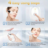 Face and Neck Massager Tool for Skin Tightening, Wrinkle Remover, Double Chin Reducer, Anti-Aging, Portable Rechargeable Beauty Device