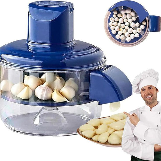 Electric Fruit &amp; Garlic Peeler Machine | 5-Blade Fast Peeling | Cordless Rechargeable | Large Capacity Kitchen Tool