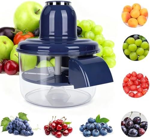 Electric Fruit &amp; Garlic Peeler Machine | 5-Blade Fast Peeling | Cordless Rechargeable | Large Capacity Kitchen Tool